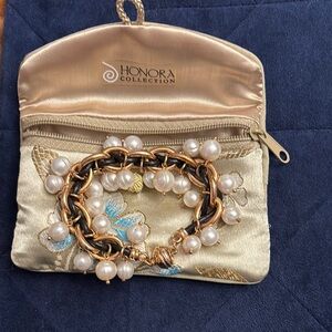 Honora Gold and Pearl Bracelet